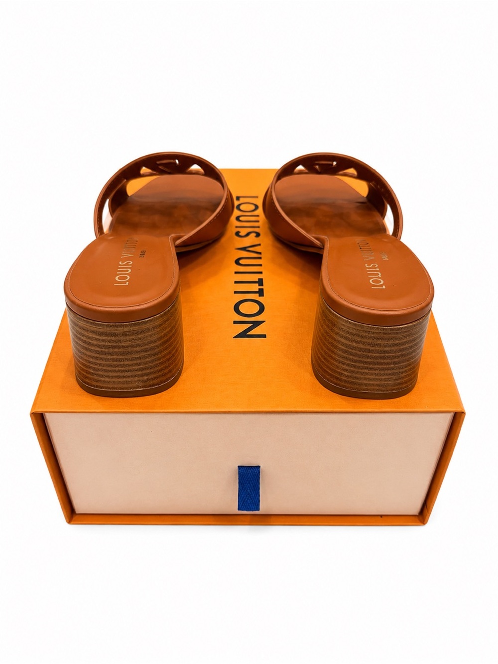 Louis Vuitton Cognac Isola Mules - Picture 2 of 4